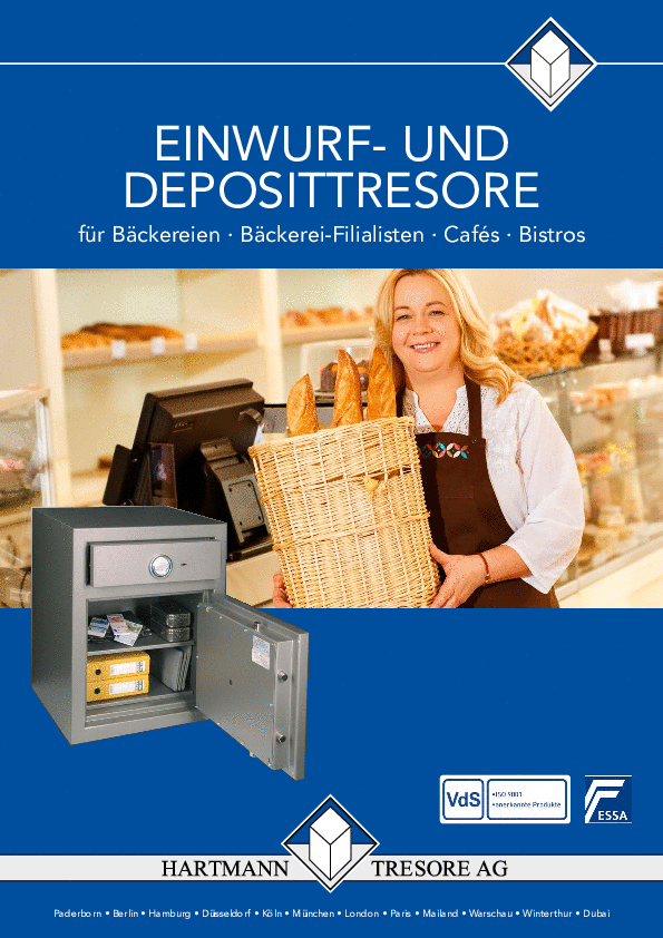 HARTMANN TRESORE Einwurf- und Deposittresore