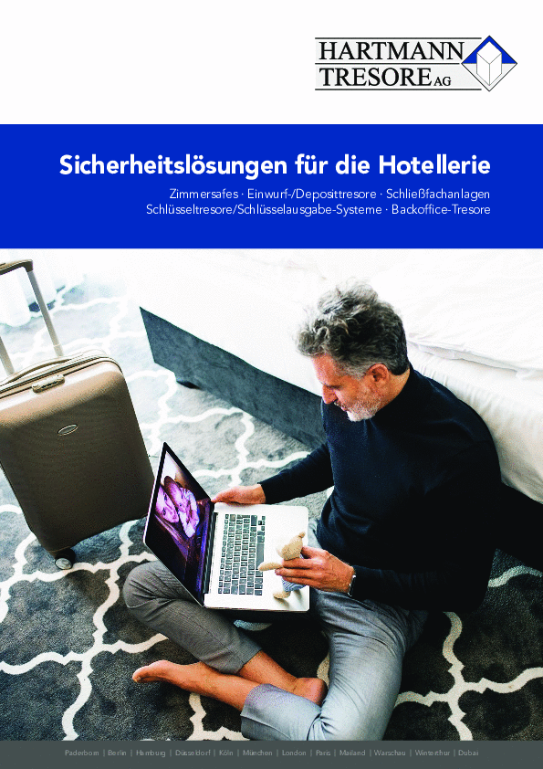 Solutions de sécurité pour l'hôtellerie