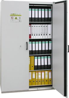 Doppelwandige und feuergeschützte Dokumentenschränke zur Sicherung Ihrer Unterlagen.