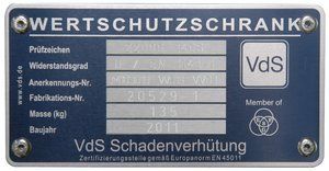 Unsere VdS Sicherheitsgeprüften Wertschutzschränke